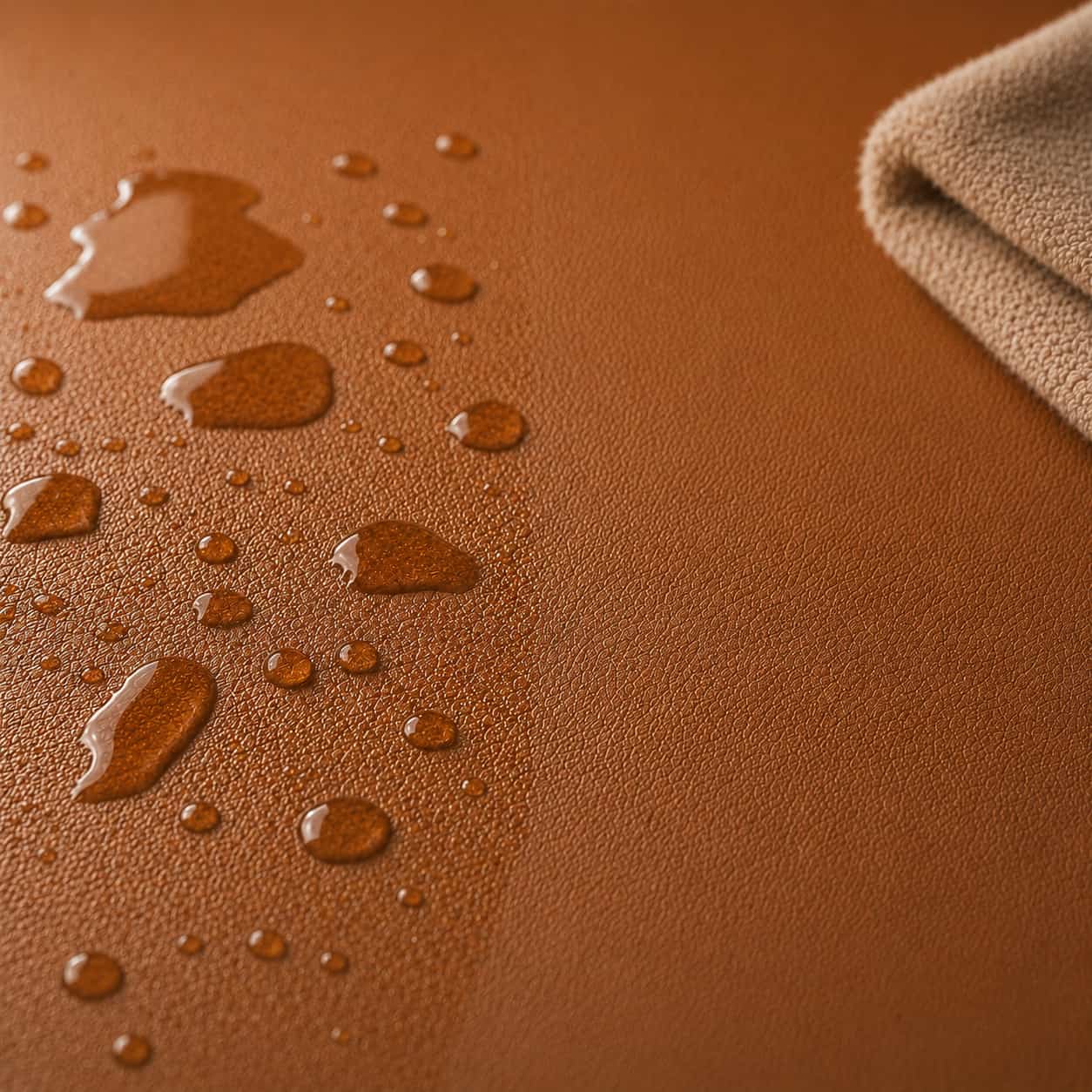 Water-resistant Aovela PU leather desk mat, easy to wipe clean
