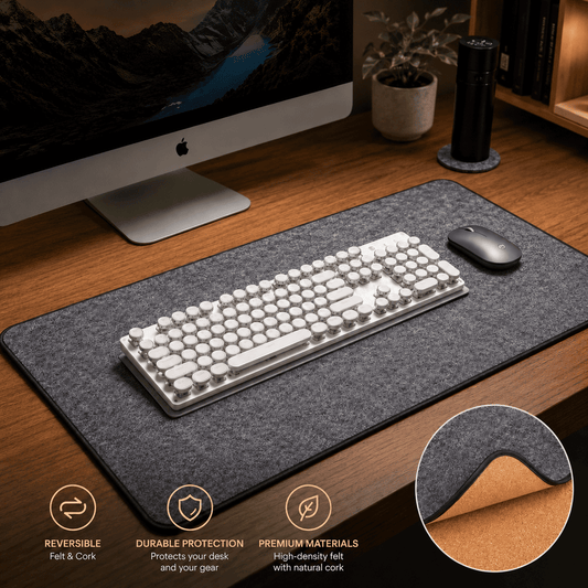 Premium Felt & Cork Desk Mat